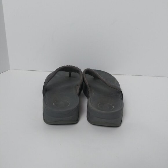 Fitflop Lulu Crystal Embellished Toe Post Sandal Pewter Gray Size 6 EUC - Picture 2 of 5